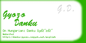 gyozo danku business card